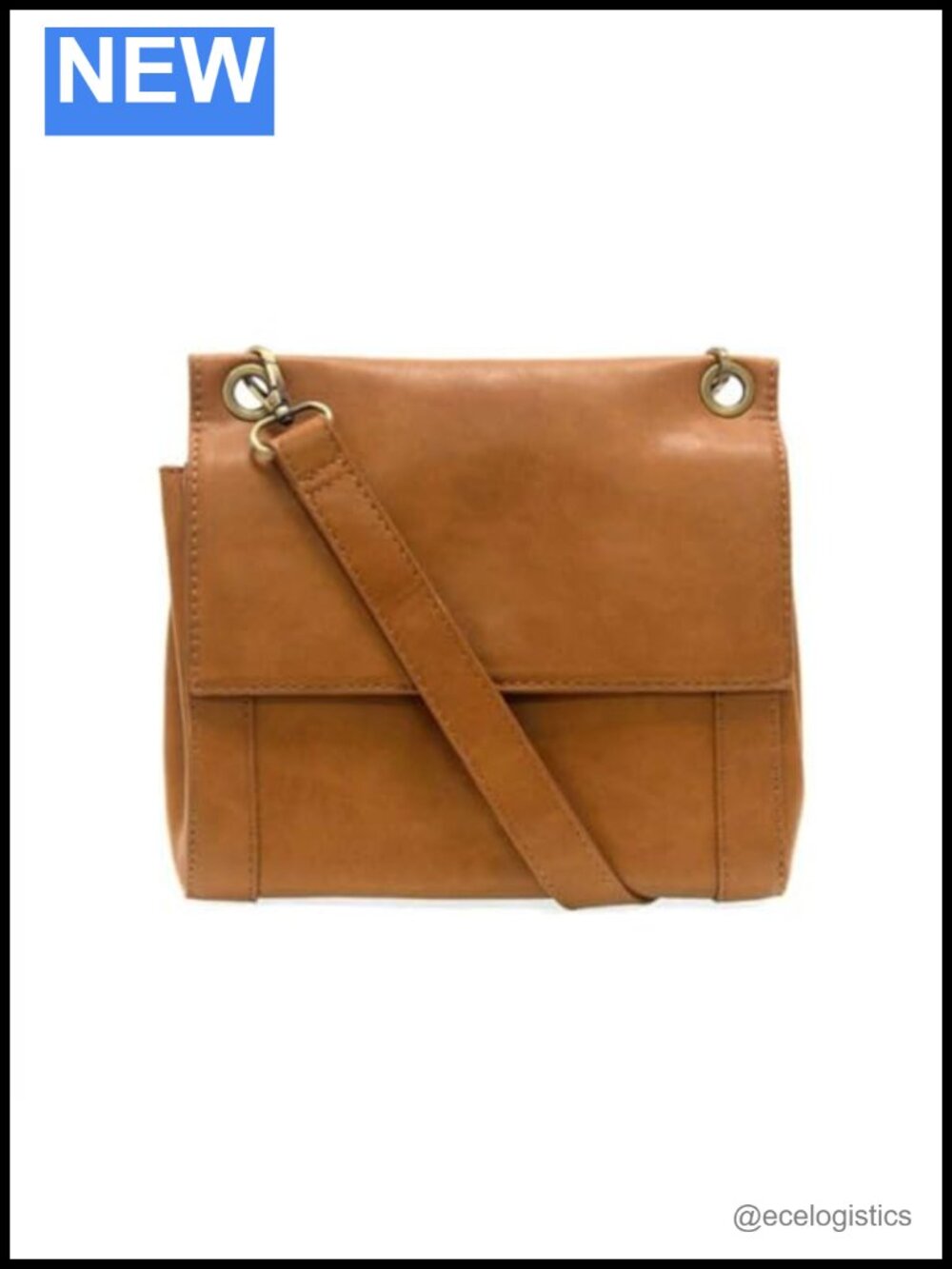 Joy Susan Liana Vegan Leather Crossbody Bag Adjustable Strap Magnetic Closure